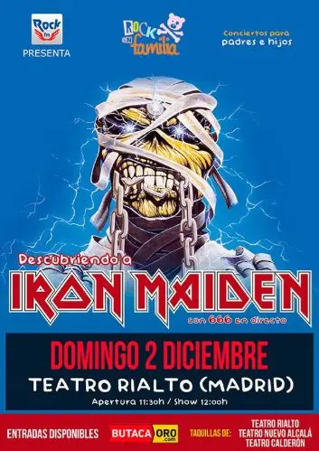 Cartel de Rock en familia - Iron Maiden