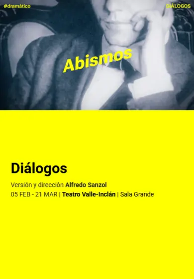 Cartel de Diálogos - Alfredo Sanzol