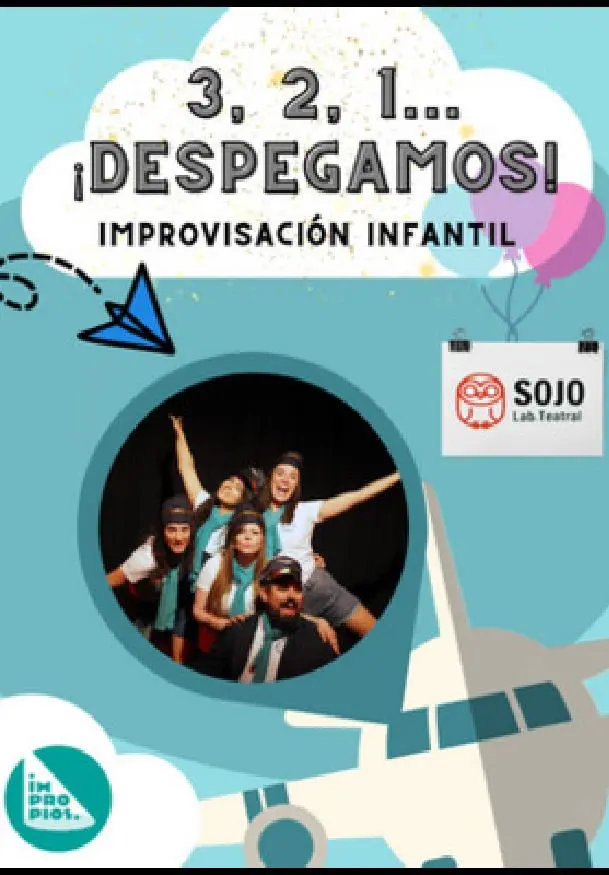 Cartel de 3, 2, 1... ¡Despegamos!
