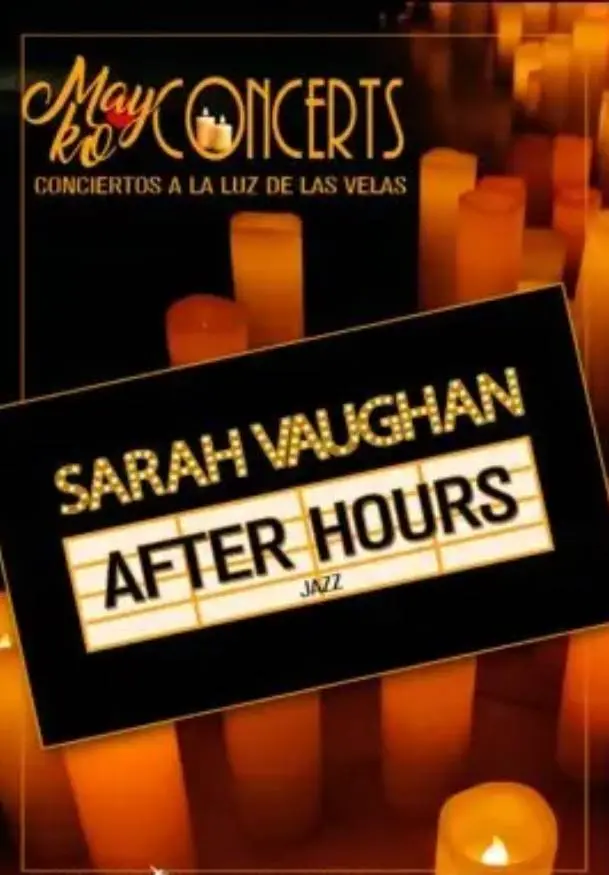 Cartel de Mayko Concerts, Sarah Vaughan After hours a la luz de las velas