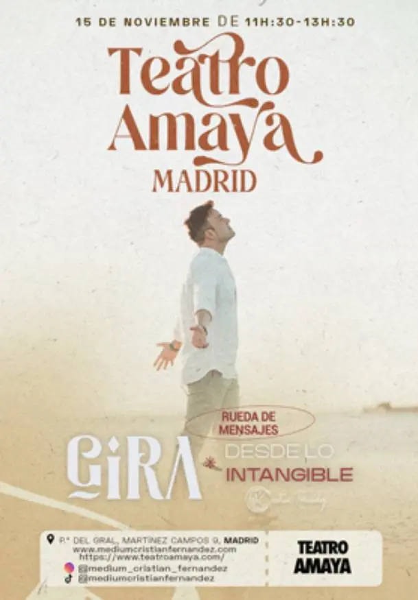Cartel de Desde lo intangible – Cristian Franch, médium
