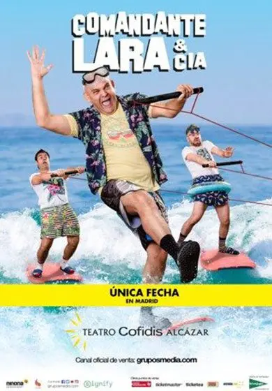 Cartel de Comandante Lara & Cía: a toda costa
