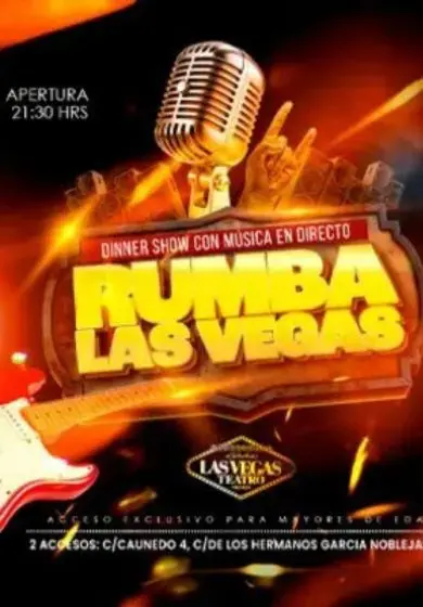 Cartel de Rumba Las Vegas: música en vivo