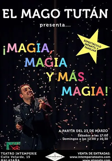 Cartel de Magia, magia y más magia