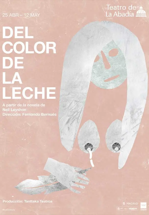 Cartel de Del color de la leche