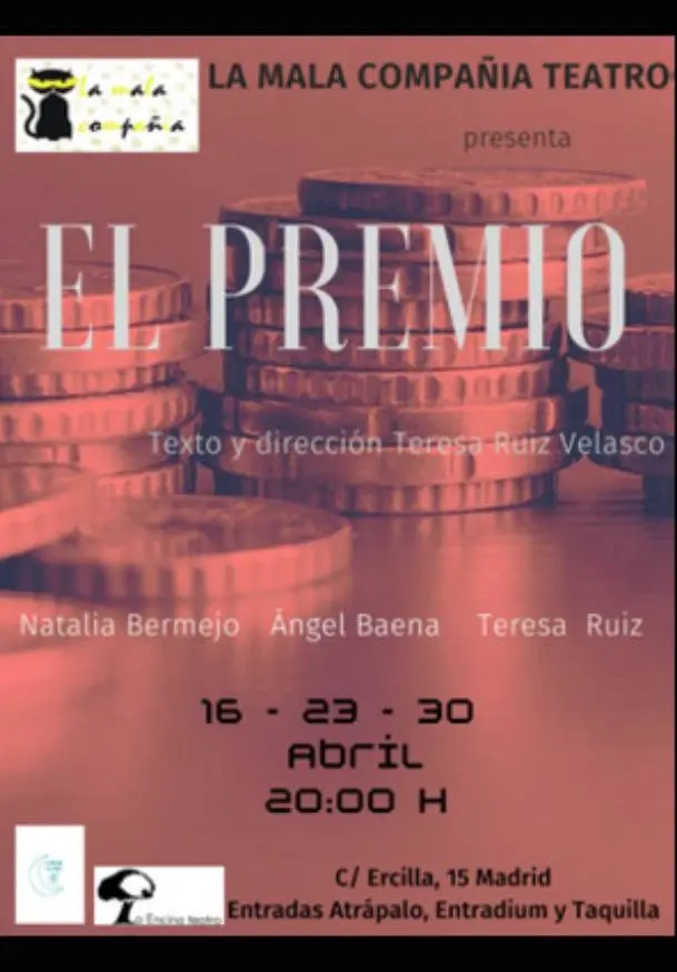 Cartel de Teresa Ruiz Velasco; El premio