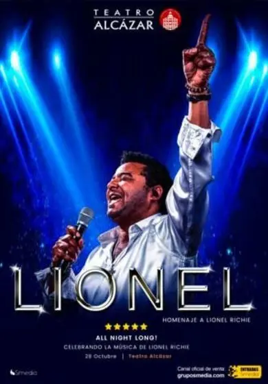 Cartel de All night long - Tributo a Lionel Richie