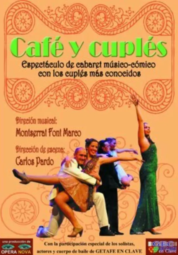 Cartel de Café y cuplés