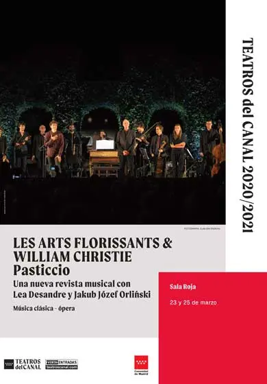 Cartel de LES ARTS FLORISSANTS & WILLIAM CHRISTIE: Pasticcio