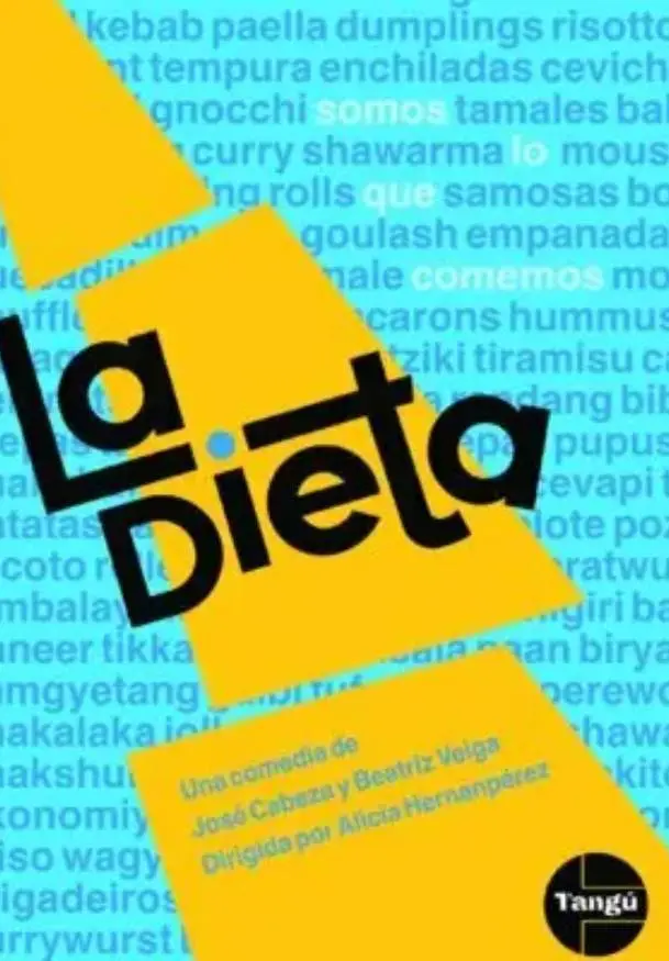 Cartel de La dieta. José Cabeza y Beatriz Velga