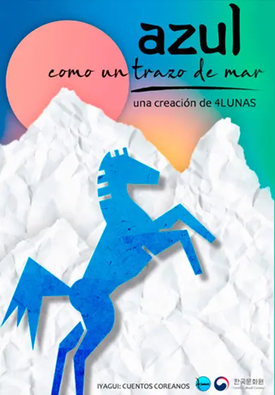 Cartel de Azul como un trozo de mar