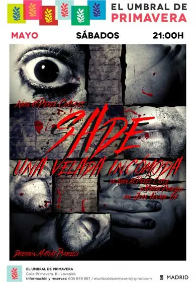 Cartel de SADE en una velada incómoda