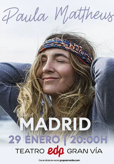 Cartel de Paula Mattheus: En Concierto