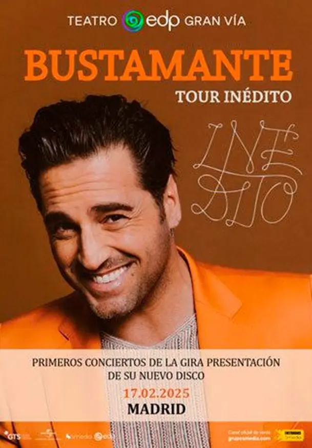 Cartel de Bustamante Tour Inédito