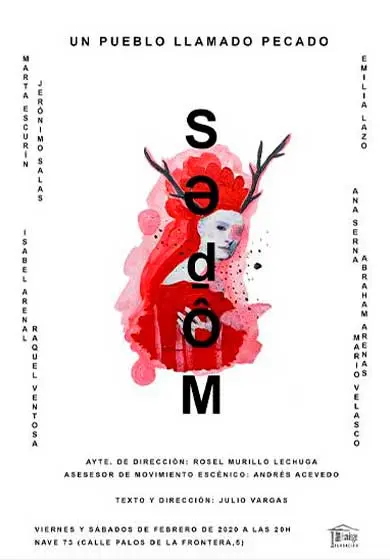 Cartel de Sedom. Un pueblo llamado Pecado