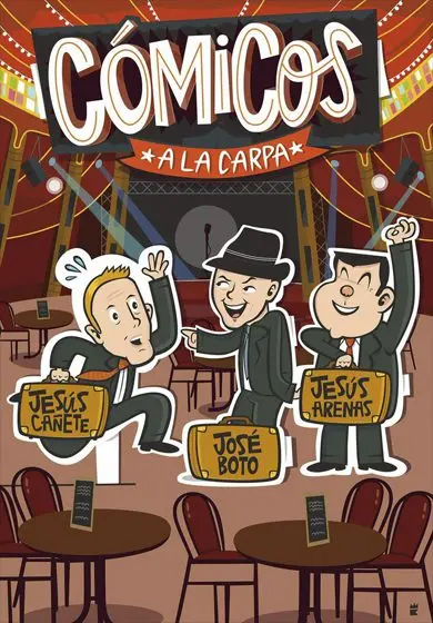 Cartel de Cómicos a la carpa