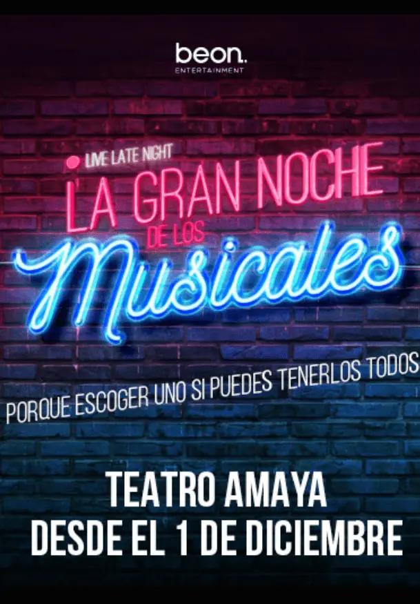Cartel de La gran noche de los musicales