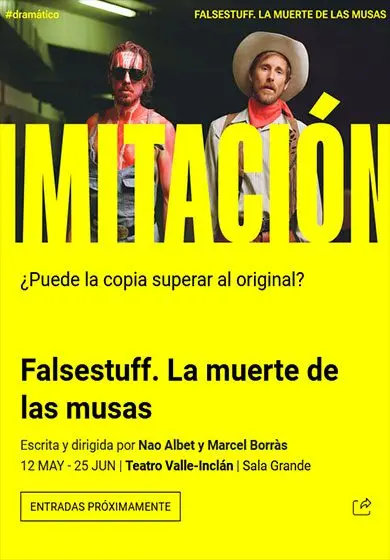 Cartel de Falsestuff. La muerte de las musas