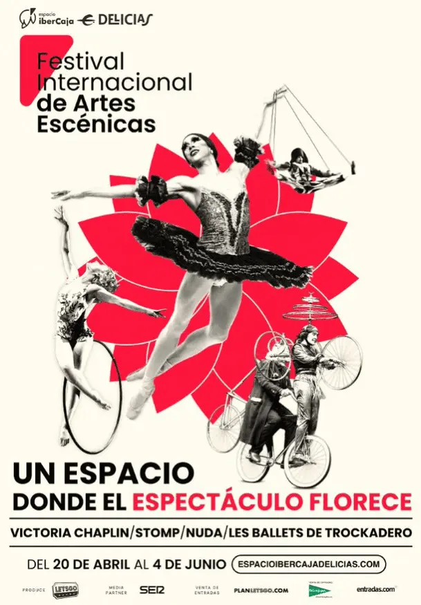 Cartel de Les Ballets Trockadero de Monte Carlo. Festival Internacional de Artes Escénicas