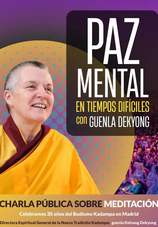 Cartel de Paz mental en tiempos difíciles