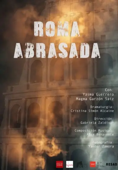 Cartel de Roma abrasada