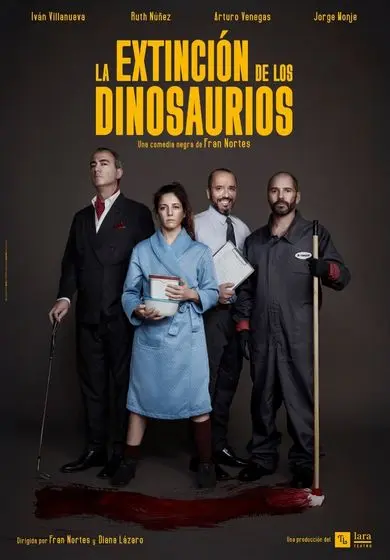 Cartel de La extinción de los dinosaurios