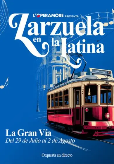 Cartel de La Gran Vía - Zarzuela en la Latina