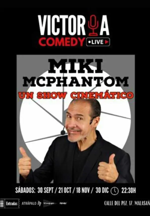Cartel de Supersónico - Miki Mc Phantom - Victoria Comedy