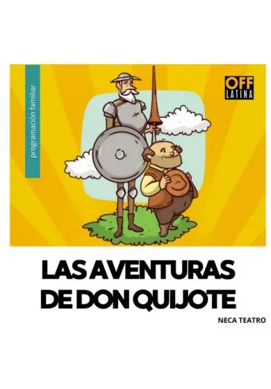 Cartel de Don Quijote, el infantil