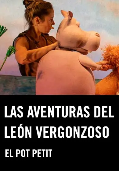 Cartel de Las aventuras del león vergonzoso