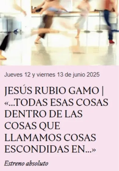 Cartel de Todas esas cosas dentro de las cosas que llamamos cosas escondidas en...