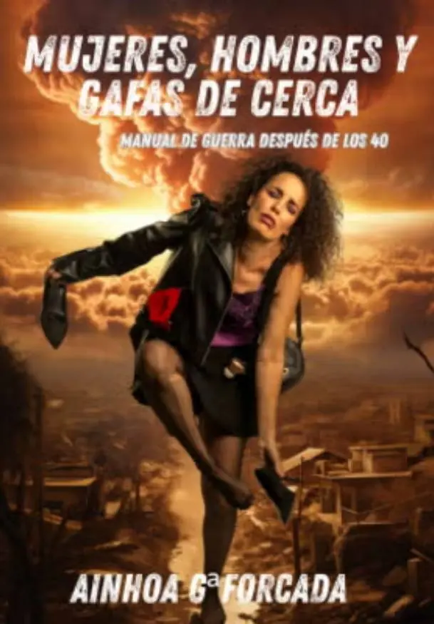Cartel de Mujeres, hombres y gafas de cerca