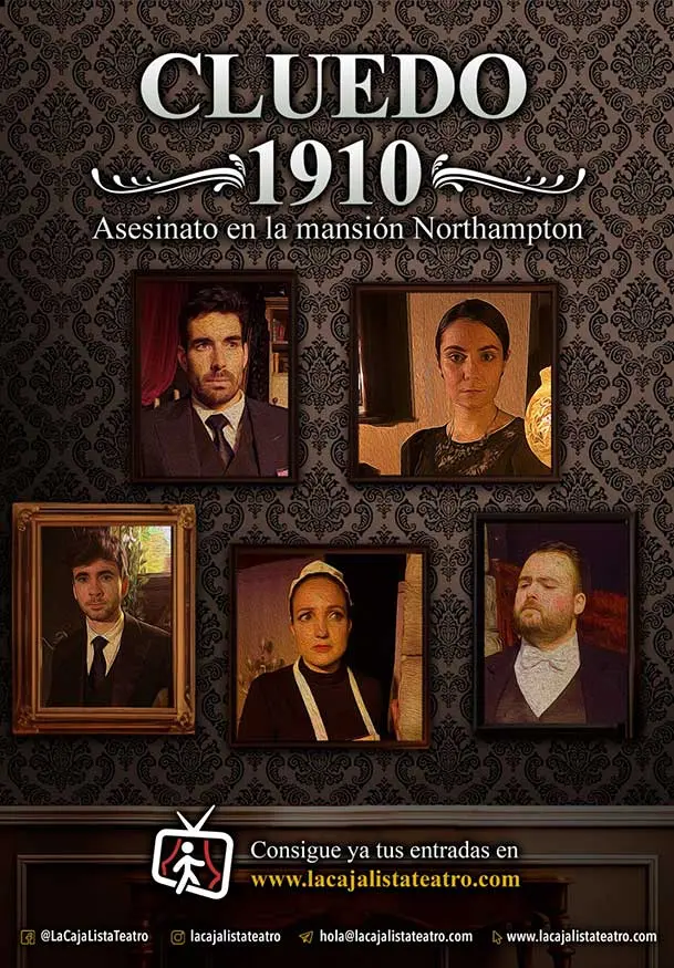 Cartel de Cluedo 1910: Asesinato en la Mansión Northampton