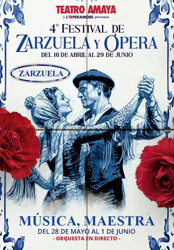 Cartel de 4º Festival de zarzuela y ópera. Música, Maestra