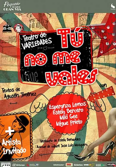 Cartel de Tú no me vales