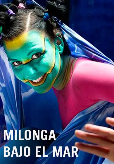 Cartel de Milonga bajo el mar