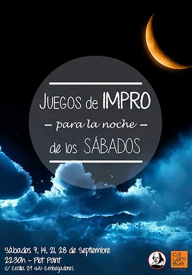 Cartel de Juegos de impro