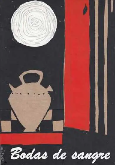 Cartel de Bodas de sangre - Almudena Santos