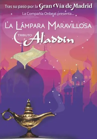 Cartel de La lámpara maravillosa, Aladdin. El Tributo