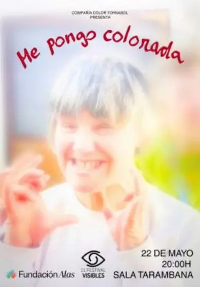 Cartel de Me pongo colorada