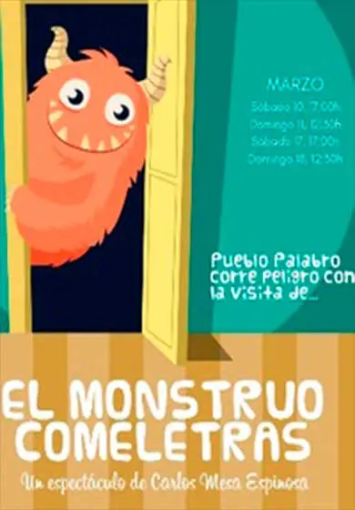 Cartel de El Monstruo Comeletras