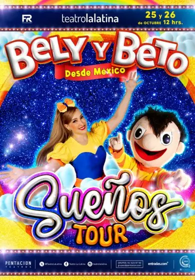 Cartel de Sueños Tour de Bely y Beto