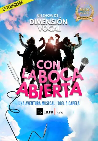 Cartel de Dimensión vocal: Con la boca abierta