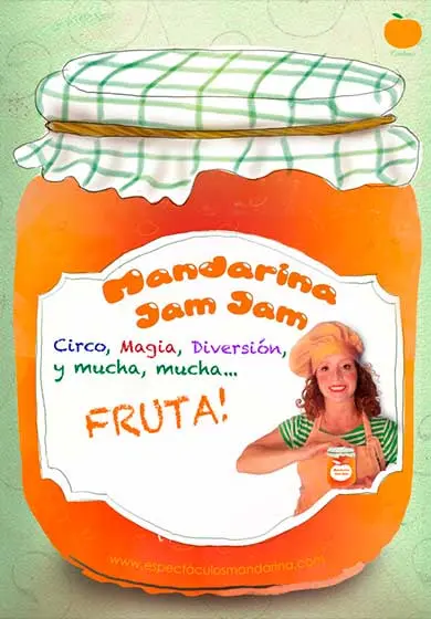 Cartel de Mandarina Jam Jam
