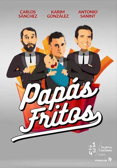 Cartel de Papás fritos
