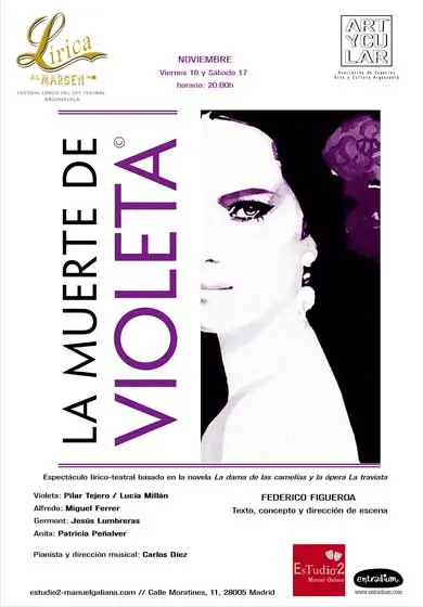 Cartel de La muerte de Violeta