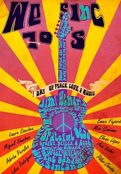 Cartel de We sing 70s