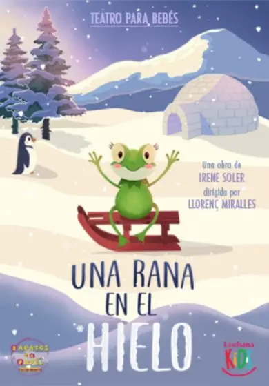 Cartel de Una rana en el hielo