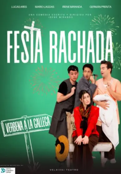 Cartel de Festa Rachada, verbena a la gallega