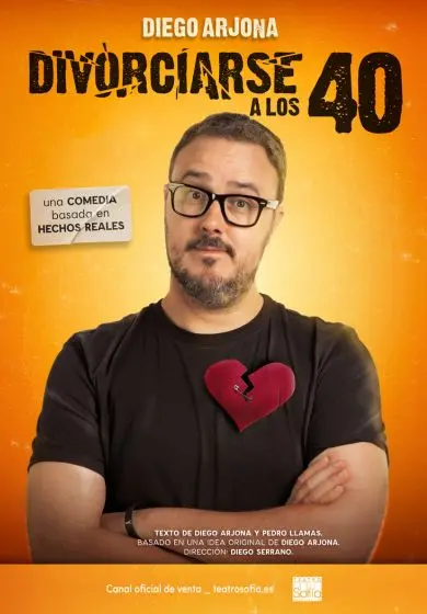 Cartel de Divorciarse a los 40 - Diego Arjona